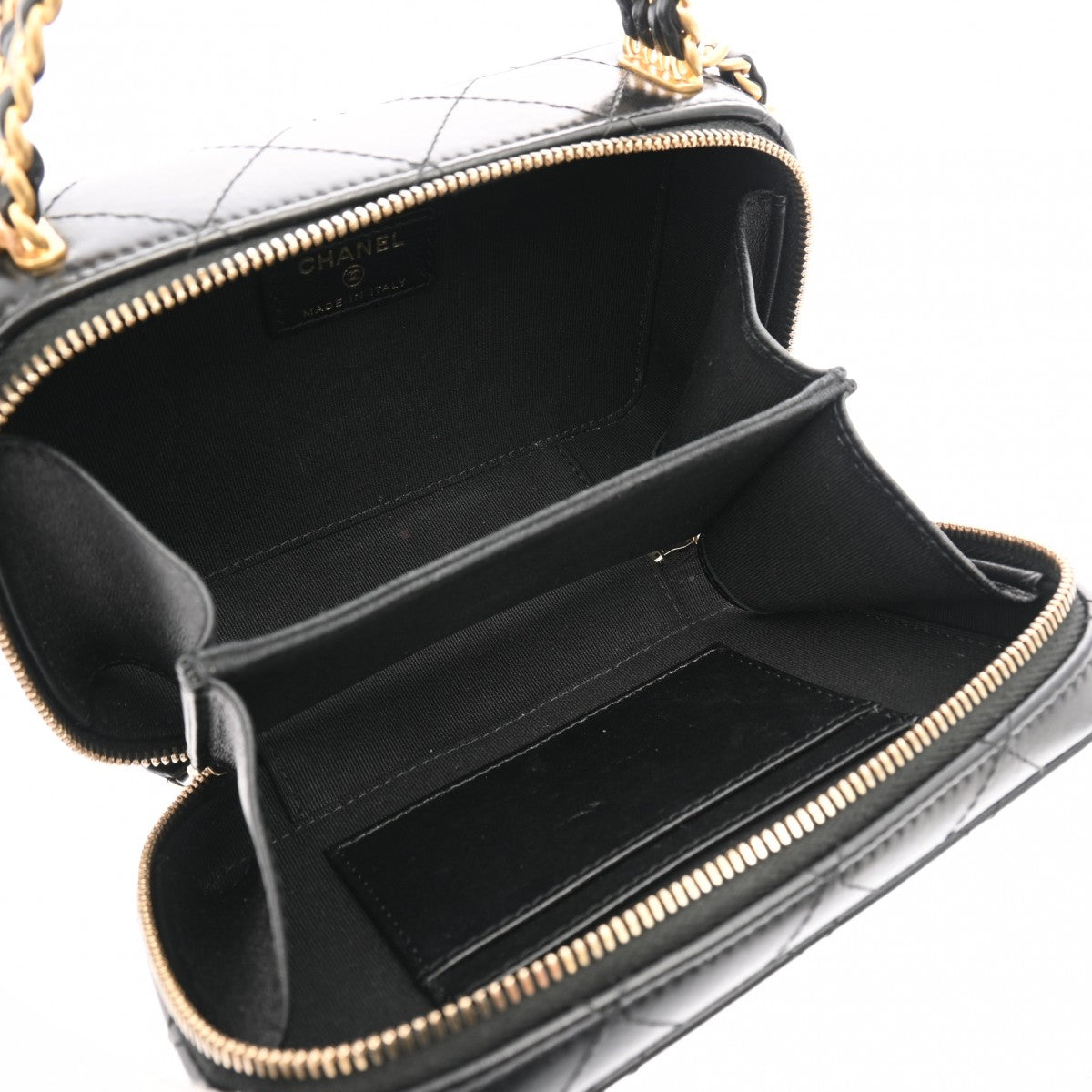 シャネルバニティ ミニ チェーンショルダー 42976 ブラック
