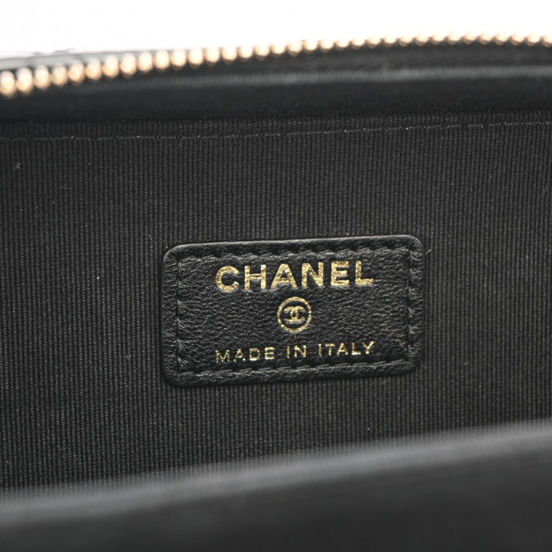 CHANEL シャネル マトラッセ バニティ ミニ チェーンショルダー ブラック AP3246 レディース ラムスキン ショルダーバッグ Aランク 中古 銀蔵