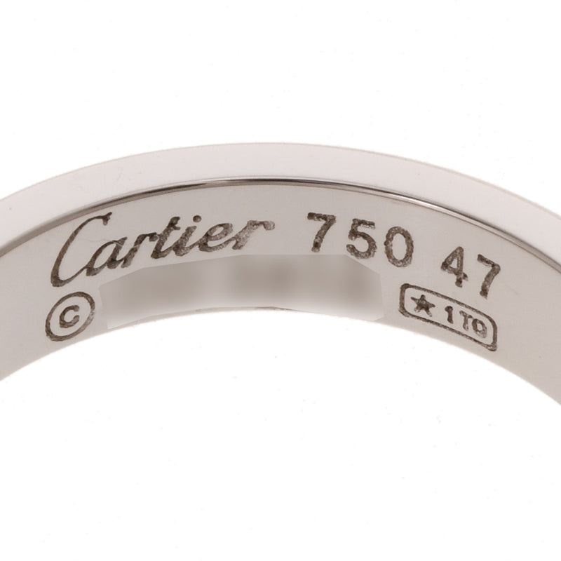 CARTIER カルティエ ミニラブリング #47 7号 レディース K18ホワイトゴールド リング・指輪 Aランク 中古 銀蔵