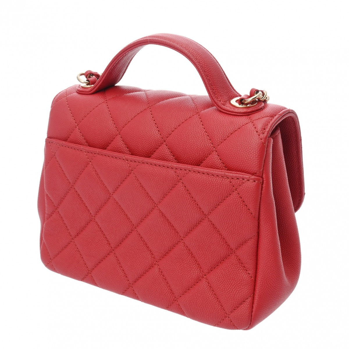 シャネルビジネスアフィニティ スモール 2WAY 42976 レッド レディース