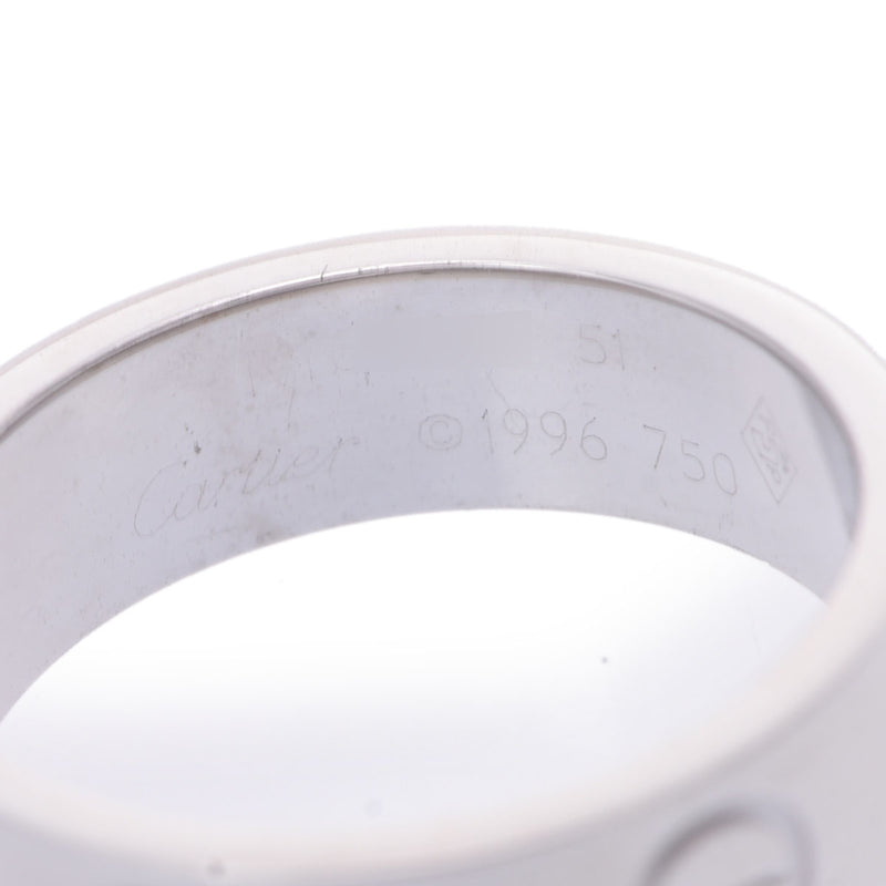 CARTIER カルティエ ラブリング #51 10.5号 レディース K18ホワイトゴールド リング・指輪 Aランク 中古 銀蔵