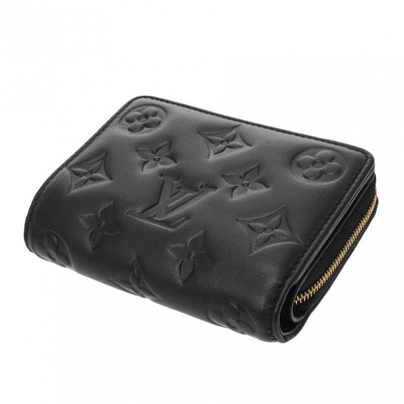 LOUIS VUITTON ルイヴィトン ポルトフォイユ ルー ノワール M81599 ユニセックス ラムレザー 二つ折り財布 Aランク 中古 銀蔵