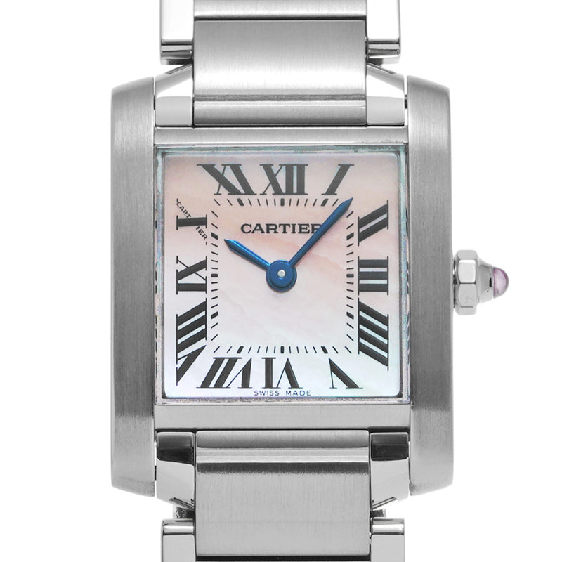 CARTIER カルティエ タンク フランセーズ SM W51028Q3 レディース 腕時計 クォーツ Aランク 中古 銀蔵