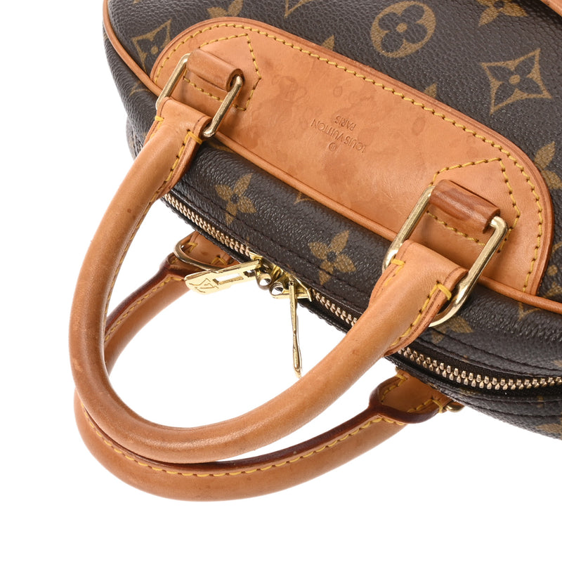 LOUIS VUITTON ルイヴィトン モノグラム トゥルービル ブラウン M42228 レディース モノグラムキャンバス ハンドバッグ Bランク 中古 銀蔵