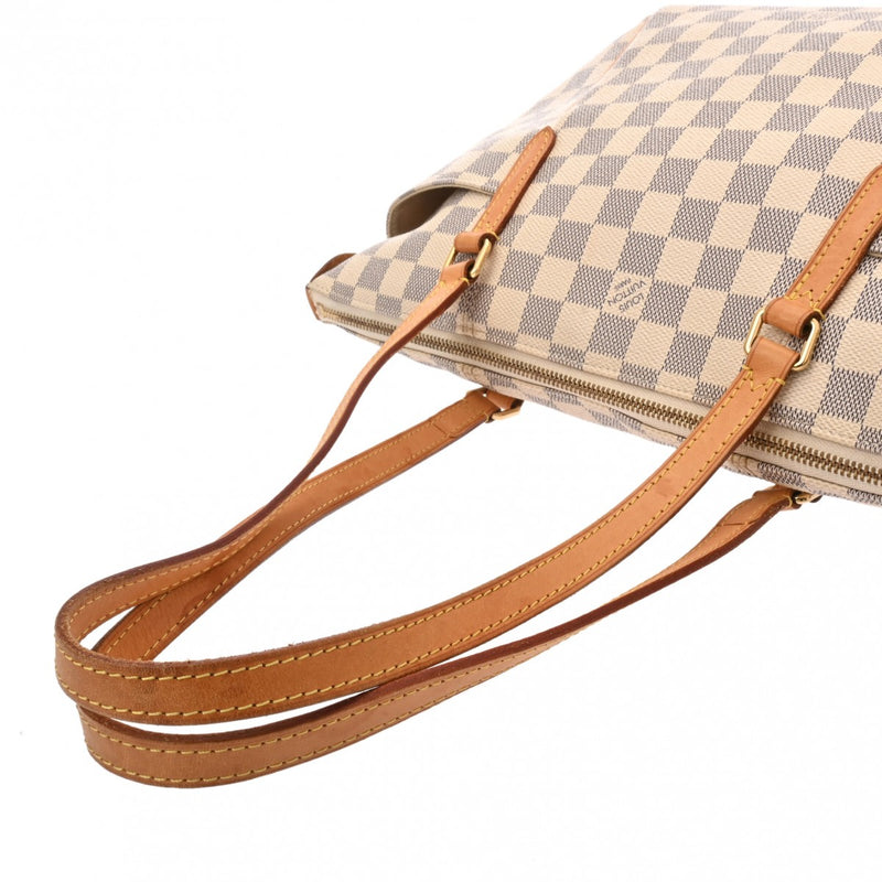 LOUIS VUITTON ルイヴィトン ダミエアズール トータリー PM ホワイト N51261 レディース ダミエアズールキャンバス トートバッグ Bランク 中古 銀蔵