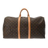 LOUIS VUITTON ルイヴィトン モノグラム キーポル 55 ブラウン M41424 ユニセックス モノグラムキャンバス ボストンバッグ Bランク 中古 銀蔵