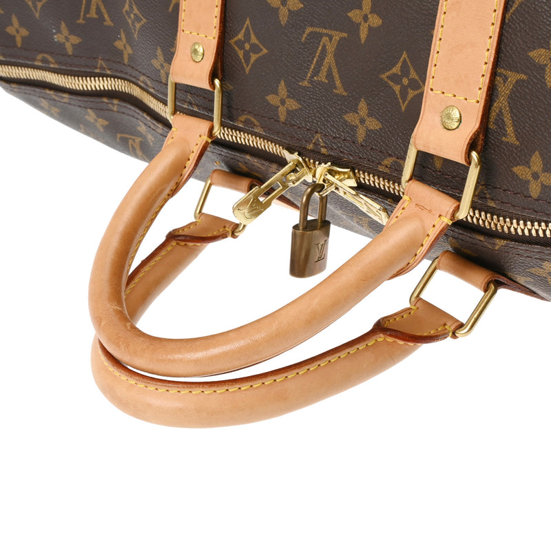 LOUIS VUITTON ルイヴィトン モノグラム キーポル 55 ブラウン M41424 ユニセックス モノグラムキャンバス ボストンバッグ Bランク 中古 銀蔵