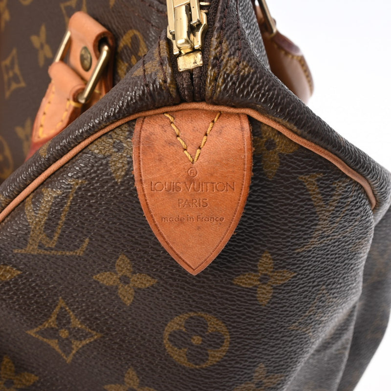 LOUIS VUITTON ルイヴィトン モノグラム スピーディ 30 ブラウン M41526 レディース モノグラムキャンバス ハンドバッグ Bランク 中古 銀蔵