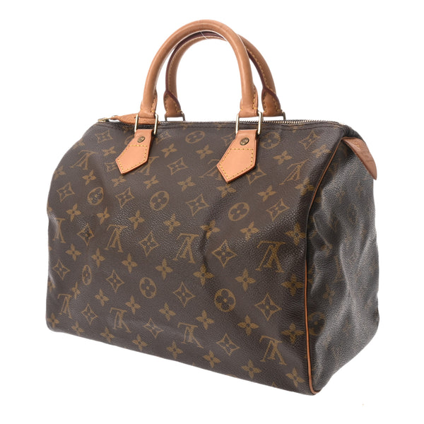 LOUIS VUITTON ルイヴィトン モノグラム スピーディ 30 ブラウン M41526 レディース モノグラムキャンバス ハンドバッグ Bランク 中古 銀蔵