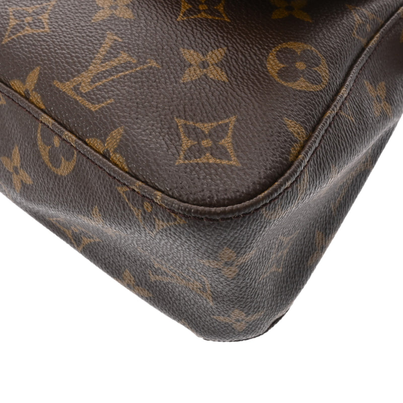 LOUIS VUITTON ルイヴィトン モノグラム ミニ ルーピング ブラウン M51147 レディース モノグラムキャンバス セミショルダーバッグ Bランク 中古 銀蔵