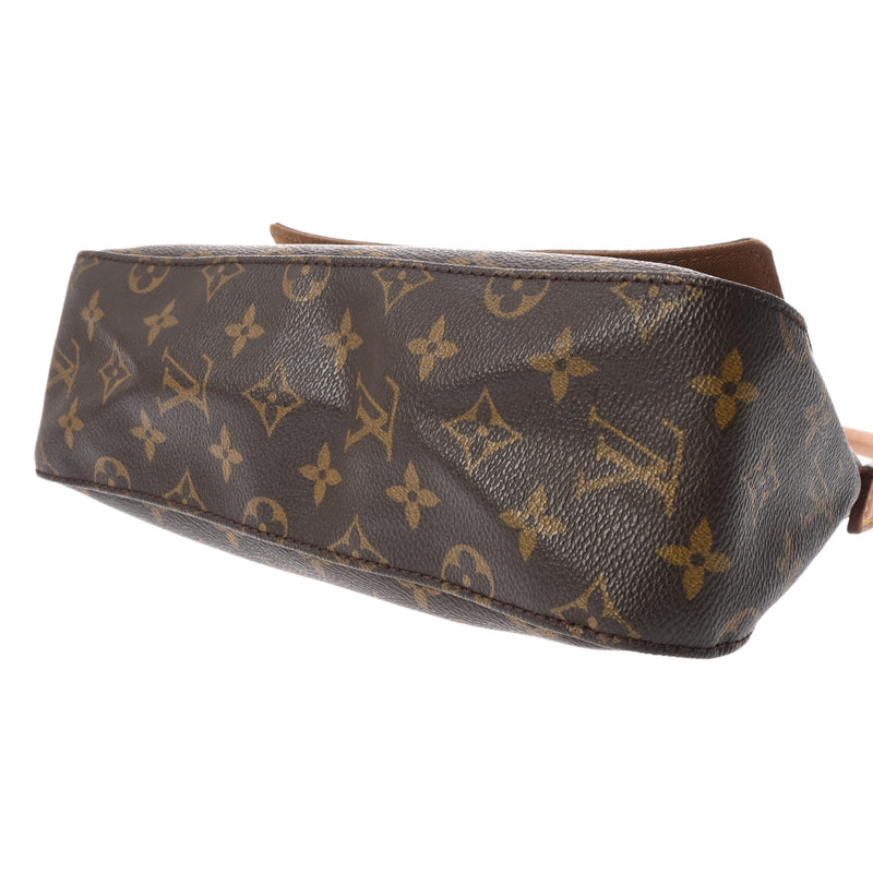 LOUIS VUITTON ルイヴィトン モノグラム ミニ ルーピング ブラウン M51147 レディース モノグラムキャンバス セミショルダーバッグ Bランク 中古 銀蔵