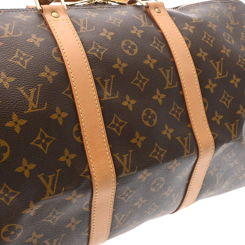 LOUIS VUITTON ルイヴィトン モノグラム キーポル 50 ブラウン M41426 ユニセックス モノグラムキャンバス ボストンバッグ Bランク 中古 銀蔵