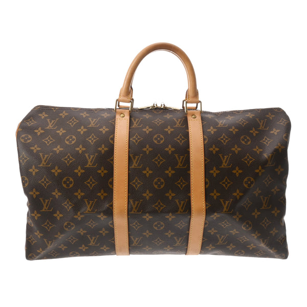 LOUIS VUITTON ルイヴィトン モノグラム キーポル 50 ブラウン M41426 ユニセックス モノグラムキャンバス ボストンバッグ Bランク 中古 銀蔵