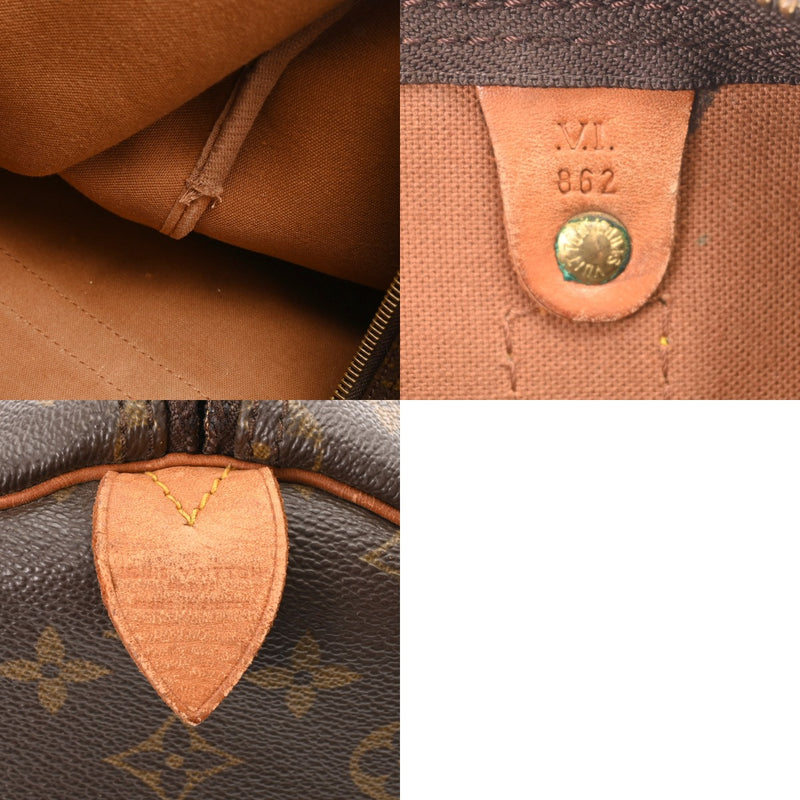 LOUIS VUITTON ルイヴィトン モノグラム キーポル 55  ブラウン M41424 ユニセックス モノグラムキャンバス ボストンバッグ Cランク 中古 銀蔵