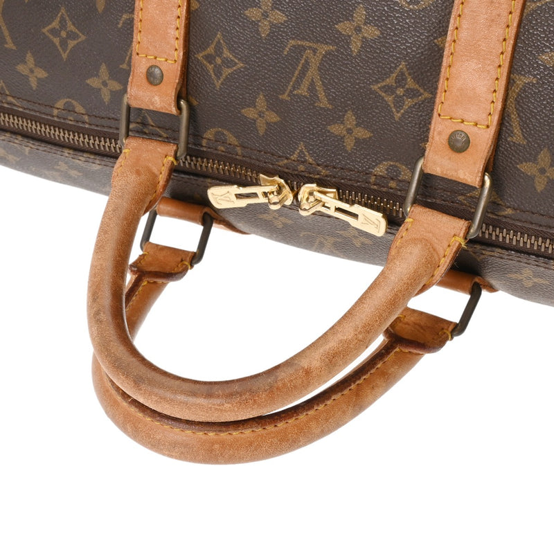 LOUIS VUITTON ルイヴィトン モノグラム キーポル 55  ブラウン M41424 ユニセックス モノグラムキャンバス ボストンバッグ Cランク 中古 銀蔵