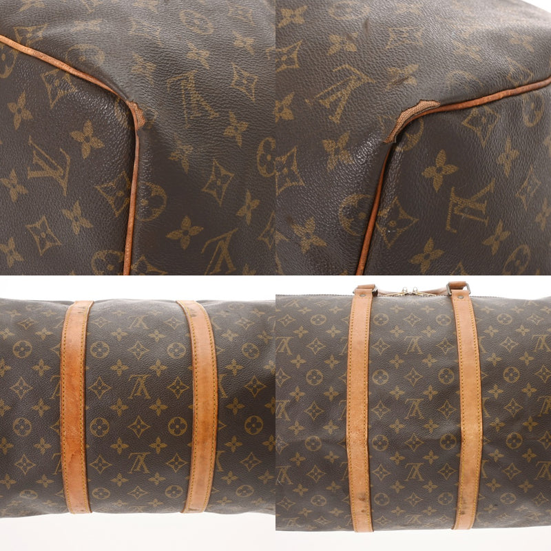 LOUIS VUITTON ルイヴィトン モノグラム キーポル 55  ブラウン M41424 ユニセックス モノグラムキャンバス ボストンバッグ Cランク 中古 銀蔵