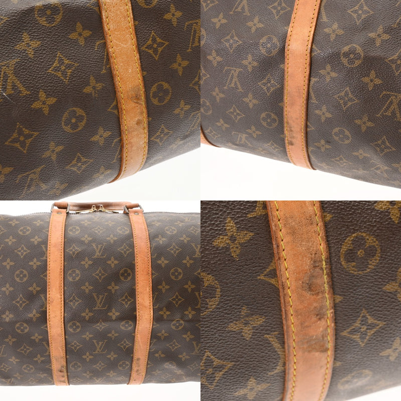 LOUIS VUITTON ルイヴィトン モノグラム キーポル 55  ブラウン M41424 ユニセックス モノグラムキャンバス ボストンバッグ Cランク 中古 銀蔵