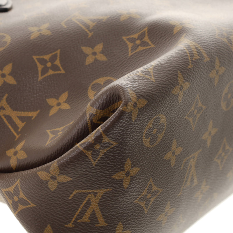 LOUIS VUITTON ルイヴィトン モノグラム フラワージップトート MM ブラウン/ブラック M44347 レディース モノグラムキャンバス 2WAYバッグ Aランク 中古 銀蔵