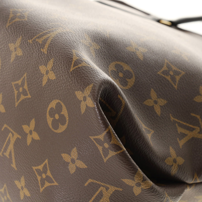 LOUIS VUITTON ルイヴィトン モノグラム フラワージップトート MM ブラウン/ブラック M44347 レディース モノグラムキャンバス 2WAYバッグ Aランク 中古 銀蔵