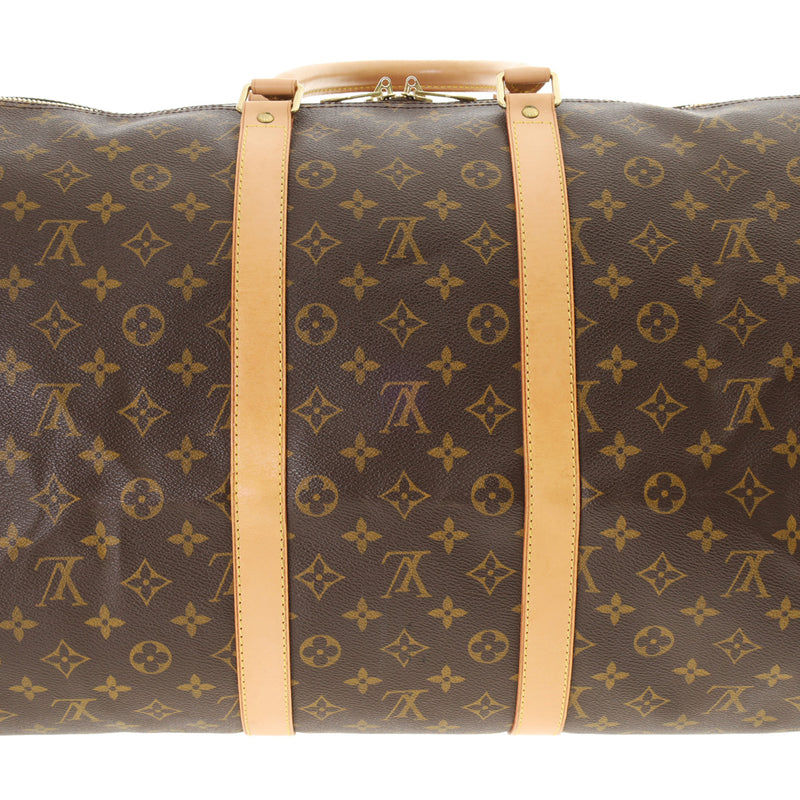 LOUIS VUITTON ルイヴィトン モノグラム キーポル バンドリエール 55 ブラウン M41414 ユニセックス モノグラムキャンバス ボストンバッグ ABランク 中古 銀蔵