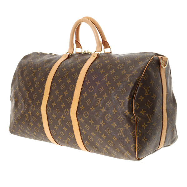 LOUIS VUITTON ルイヴィトン モノグラム キーポル バンドリエール 55 ブラウン M41414 ユニセックス モノグラムキャンバス ボストンバッグ ABランク 中古 銀蔵