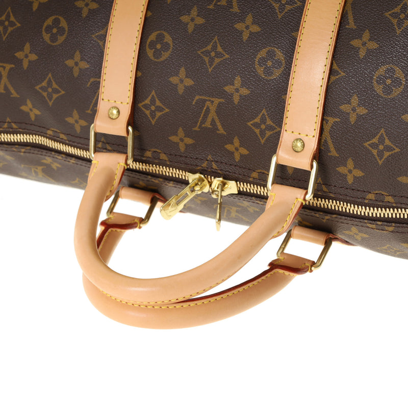 LOUIS VUITTON ルイヴィトン モノグラム キーポル バンドリエール 55 ブラウン M41414 ユニセックス モノグラムキャンバス ボストンバッグ ABランク 中古 銀蔵