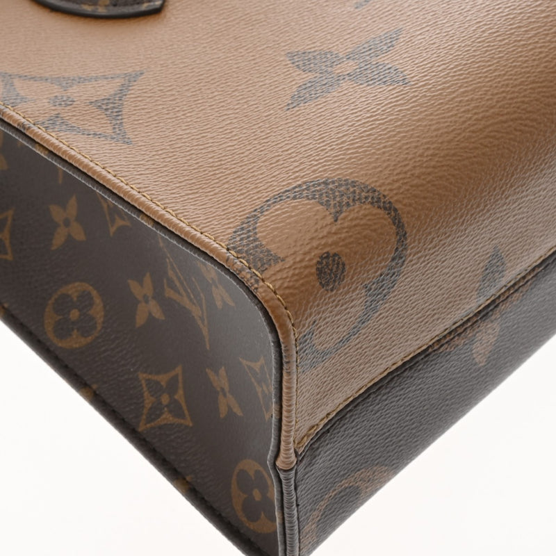 LOUIS VUITTON ルイヴィトン モノグラムリバース オンザゴー PM 2WAY ブラウン M46373 レディース モノグラムキャンバス ハンドバッグ Aランク 中古 銀蔵