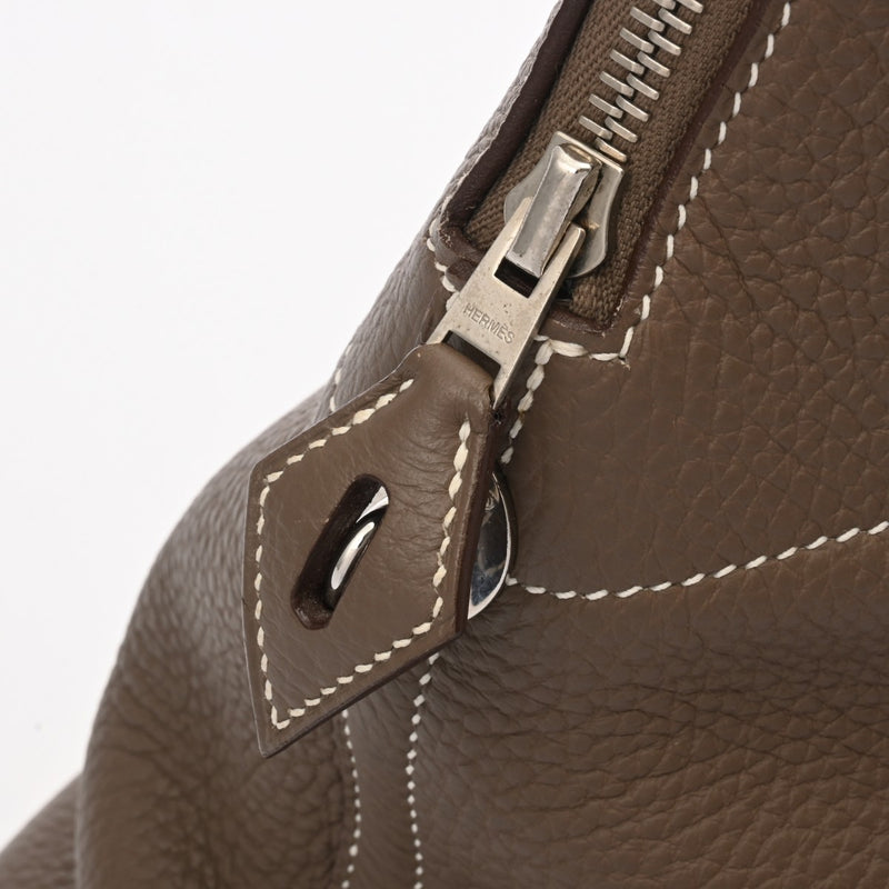 HERMES エルメス ボリード 37 2WAY エトゥープ □N刻印(2010年頃) ユニセックス トリヨンクレマンス ハンドバッグ ABランク 中古 銀蔵
