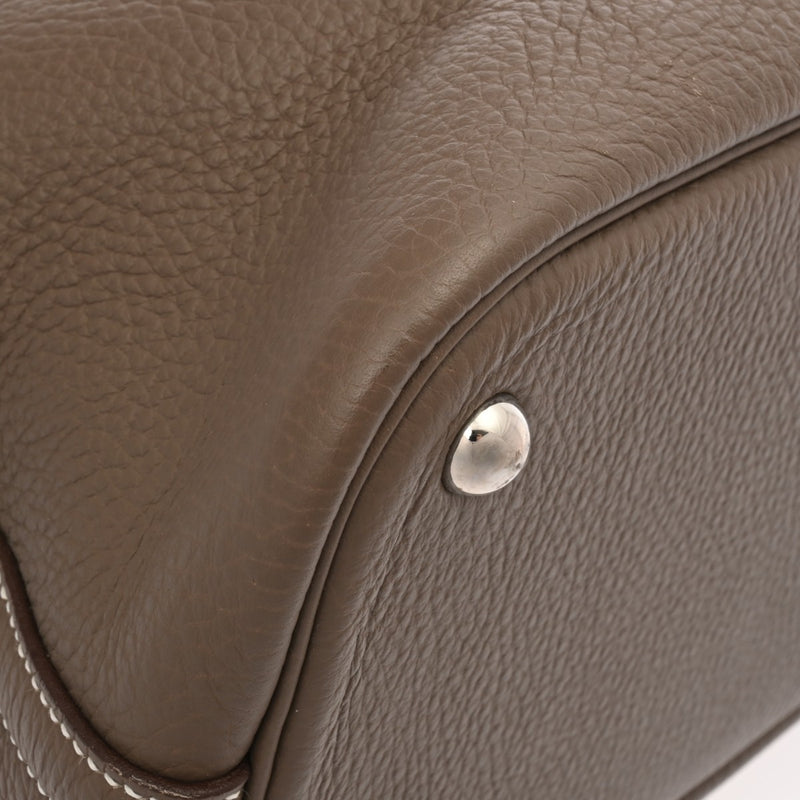 HERMES エルメス ボリード 37 2WAY エトゥープ □N刻印(2010年頃) ユニセックス トリヨンクレマンス ハンドバッグ ABランク 中古 銀蔵