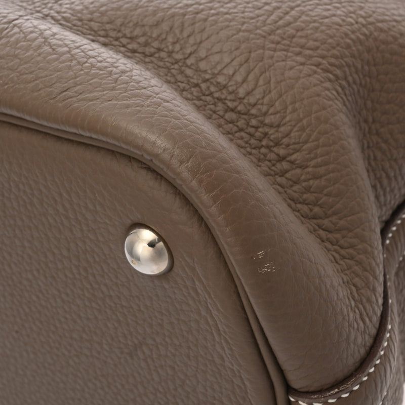 HERMES エルメス ボリード 37 2WAY エトゥープ □N刻印(2010年頃) ユニセックス トリヨンクレマンス ハンドバッグ ABランク 中古 銀蔵