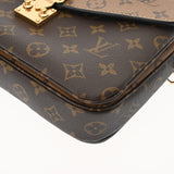 LOUIS VUITTON ルイヴィトン モノグラムリバース ポシェットメティス MM ブラウン M44876 レディース モノグラムキャンバス 2WAYバッグ Aランク 中古 銀蔵