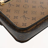 LOUIS VUITTON ルイヴィトン モノグラムリバース ポシェットメティス MM ブラウン M44876 レディース モノグラムキャンバス 2WAYバッグ Aランク 中古 銀蔵