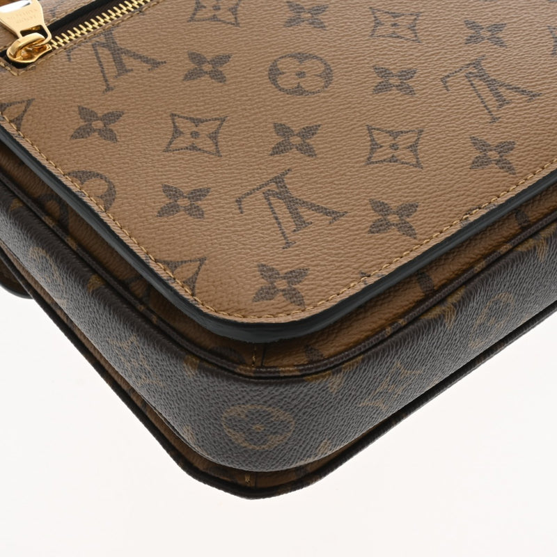 LOUIS VUITTON ルイヴィトン モノグラムリバース ポシェットメティス MM ブラウン M44876 レディース モノグラムキャンバス 2WAYバッグ Aランク 中古 銀蔵