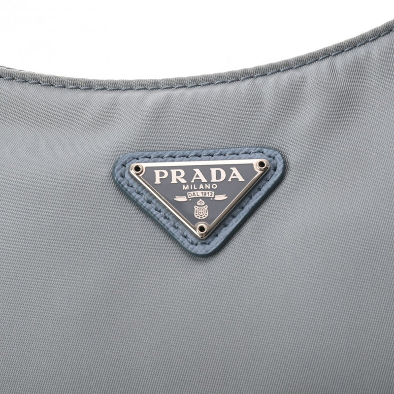 PRADA プラダ Re-Edition 2005 Re-Nylon 2WAY ライトブルー 1BH204 レディース ナイロン ショルダーバッグ ABランク 中古 銀蔵