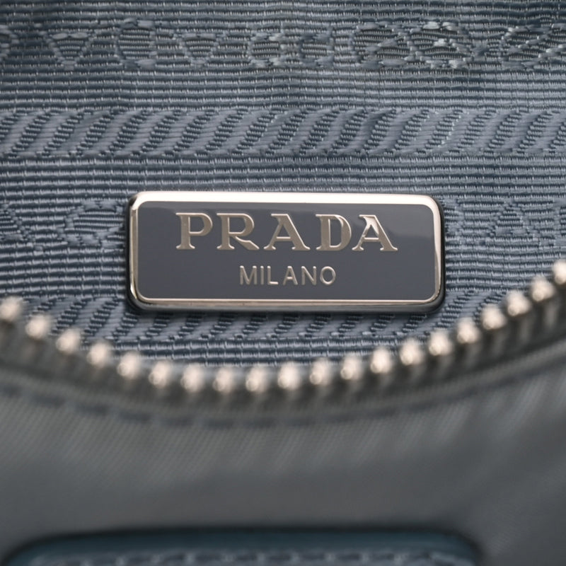 PRADA プラダ Re-Edition 2005 Re-Nylon 2WAY ライトブルー 1BH204 レディース ナイロン ショルダーバッグ ABランク 中古 銀蔵