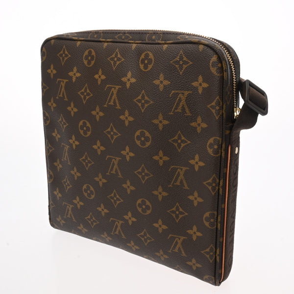 LOUIS VUITTON ルイヴィトン モノグラム トロターボブール ブラウン M97037 ユニセックス モノグラムキャンバス ショルダーバッグ Aランク 中古 銀蔵