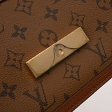 LOUIS VUITTON ルイヴィトン モノグラムリバース ドーフィーヌ MINI 旧型 2WAYクラッチバッグ ブラウン M44580 レディース モノグラムキャンバス ショルダーバッグ ABランク 中古 銀蔵