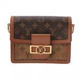 LOUIS VUITTON ルイヴィトン モノグラムリバース ドーフィーヌ MINI 旧型 ブラウン M44580 レディース モノグラムキャンバス ショルダーバッグ ABランク 中古 銀蔵