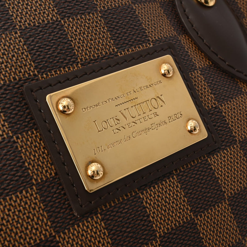 LOUIS VUITTON ルイヴィトン ダミエ ハムステッド PM ブラウン N51205 レディース ダミエキャンバス ハンドバッグ Bランク 中古 銀蔵