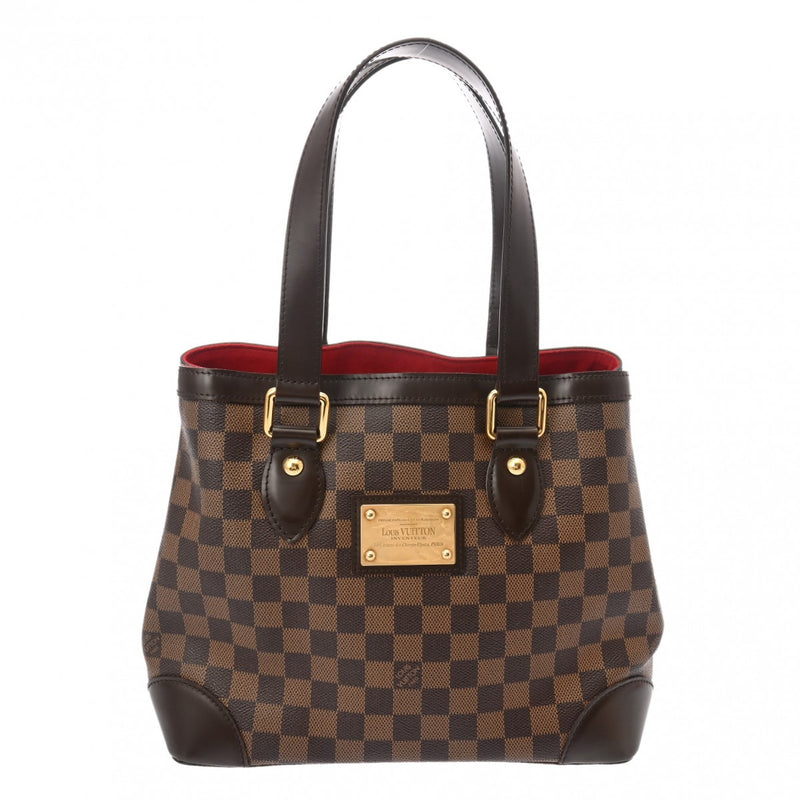 LOUIS VUITTON ルイヴィトン ダミエ ハムステッド PM ブラウン N51205 レディース ダミエキャンバス ハンドバッグ Bランク 中古 銀蔵