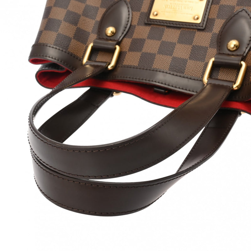 LOUIS VUITTON ルイヴィトン ダミエ ハムステッド PM ブラウン N51205 レディース ダミエキャンバス ハンドバッグ Bランク 中古 銀蔵