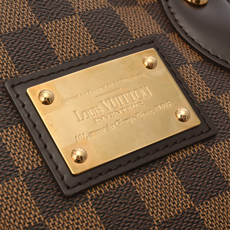 LOUIS VUITTON ルイヴィトン ダミエ ハムステッド PM ブラウン N51205 レディース ダミエキャンバス ハンドバッグ Aランク 中古 銀蔵