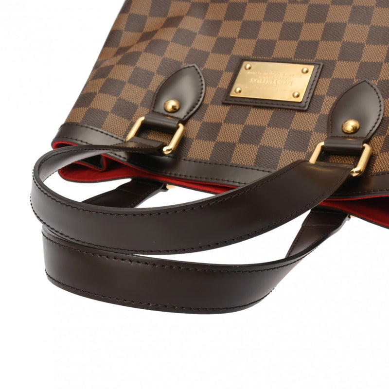 LOUIS VUITTON ルイヴィトン ダミエ ハムステッド PM ブラウン N51205 レディース ダミエキャンバス ハンドバッグ Aランク 中古 銀蔵