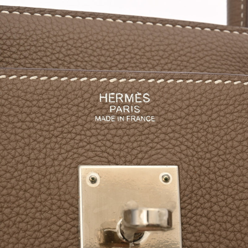 HERMES エルメス バーキン 30 エトゥープ X刻印(2016年頃) レディース トゴ ハンドバッグ Aランク 中古 銀蔵