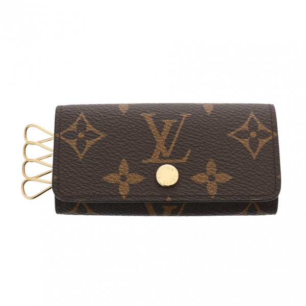 LOUIS VUITTON ルイヴィトン モノグラム ミュルティクレ4 4連タイプ ブラウン M69517 レディース モノグラムキャンバス キーケース Aランク 中古 銀蔵