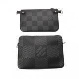 LOUIS VUITTON ルイヴィトン ダミエグラフィット トリオメッセンジャー ブラック N50017 メンズ ダミエグラフィットキャンバス ショルダーバッグ ABランク 中古 銀蔵