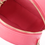 CHANEL シャネル ラウンド チェーンショルダー ピンク AP1805 レディース キャビアスキン ショルダーバッグ Aランク 中古 銀蔵