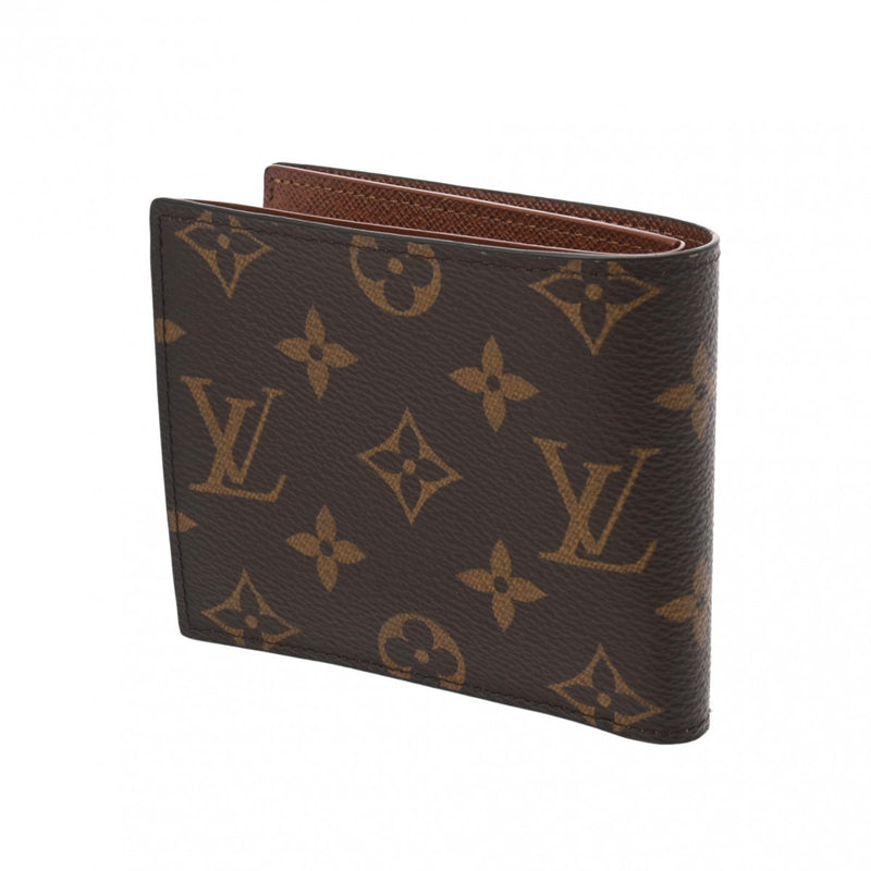 LOUIS VUITTON ルイヴィトン モノグラム ポルトフォイユ マルコ ブラウン M62288 ユニセックス モノグラムキャンバス 二つ折り財布 Aランク 中古 銀蔵