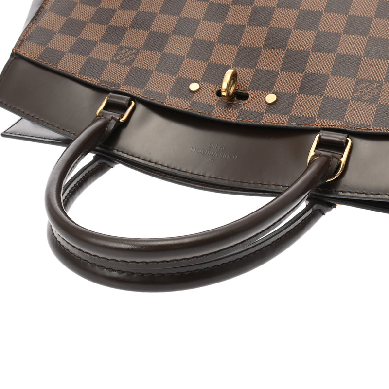 LOUIS VUITTON ルイヴィトン ダミエ リヴォリ MM ブラウン N41150 レディース ダミエキャンバス ハンドバッグ Bランク 中古 銀蔵