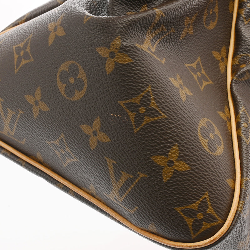 LOUIS VUITTON ルイヴィトン モノグラム ティヴォリ GM ブラウン M40144 レディース モノグラムキャンバス ハンドバッグ Bランク 中古 銀蔵